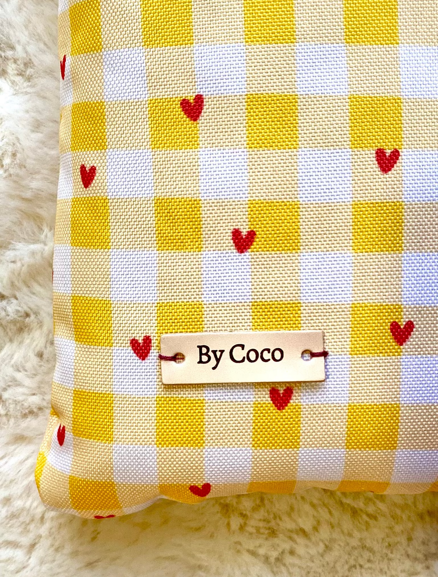 Funda IMPERMEABLE Vichy Corazones
