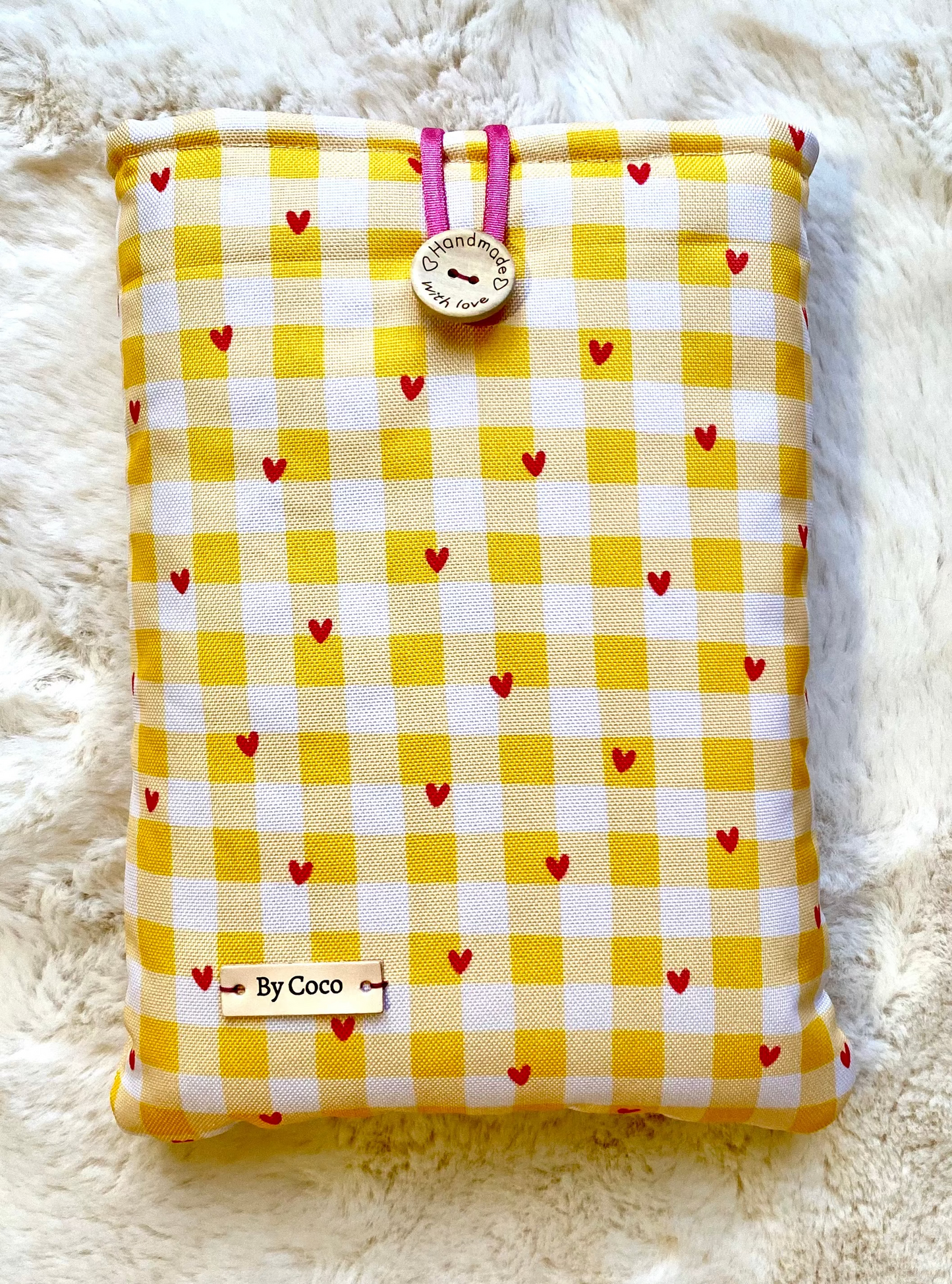 Funda IMPERMEABLE Vichy Corazones